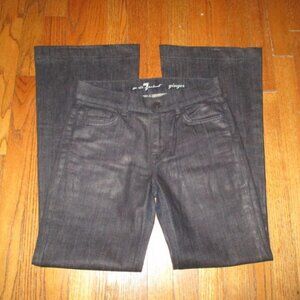 7 FOR ALL MANKIND Ginger Coated Flare Leg Jeans